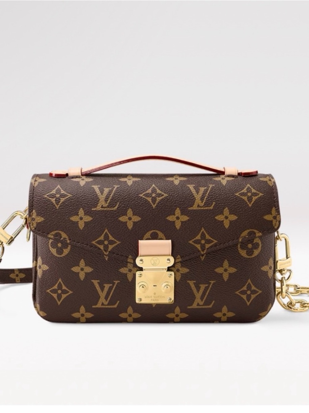 Louis Vuitton Pochette Métis East West Monogram with Gold Hardware Bag